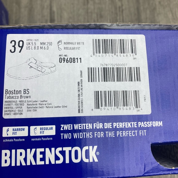 Birkenstock Boston BS Tobacco Brown – EU 39 – Regular Fit – Original - Picture 7 of 7
